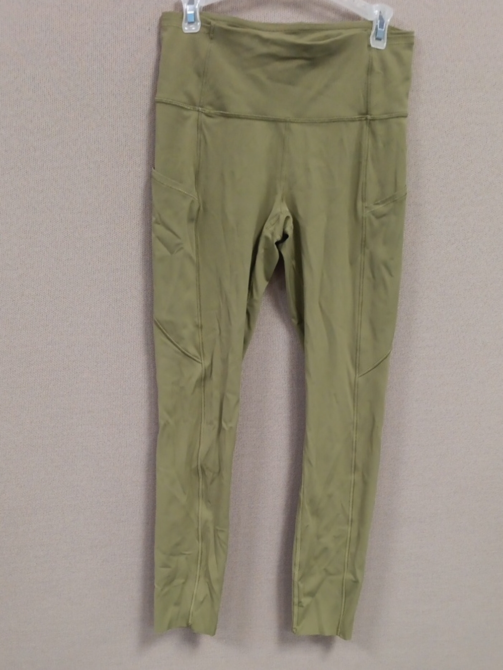 lululemon athletica Olive Green High-Rise Leggings with Side Pockets
